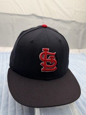 New Era Navy and White 59FIFTY Fitted Baseball Cap
